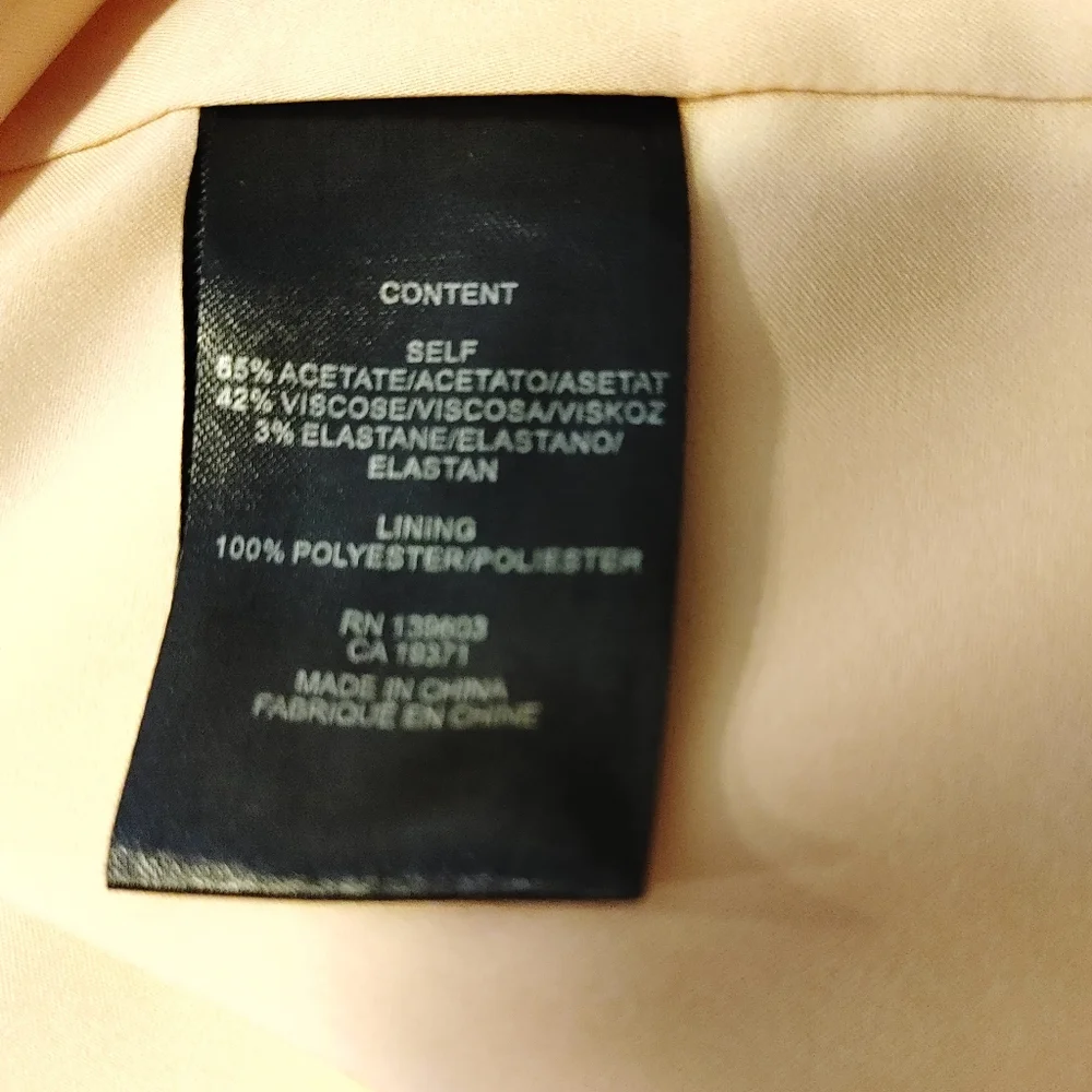 4.COLLECTIVE GROSGRAIN TWISTED KNOT DRESS, BLUSH 8 - Picture 10 of 11